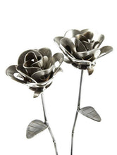 Load image into Gallery viewer, Two Metal Roses - Recycled Metal