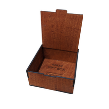 Load image into Gallery viewer, Wood Gift Box - Flip Up Lid