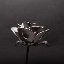 Load image into Gallery viewer, Matte Black Immortal Rose, Recycled Metal Rose
