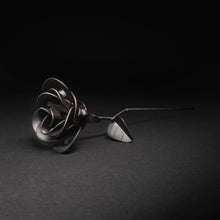 Load image into Gallery viewer, Matte Black Immortal Rose, Recycled Metal Rose
