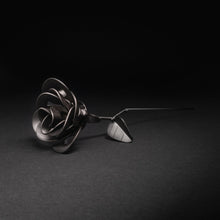 Load image into Gallery viewer, Matte Black Immortal Rose, Recycled Metal Rose