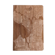 Load image into Gallery viewer, Wooden Notebook - City Map
