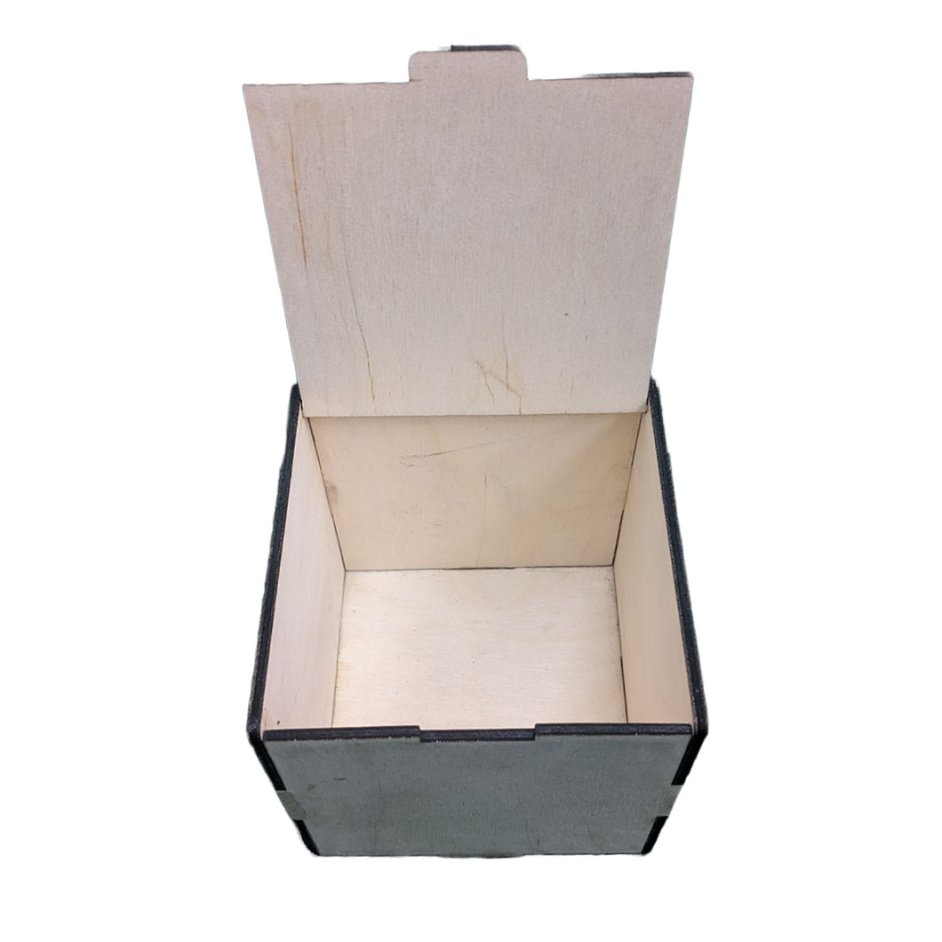 Wood Gift Box - Flip Up Lid